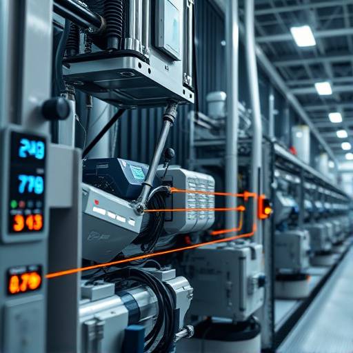 A graphic showing sensors on industrial machinery sending data for predictive maintenance analysis.