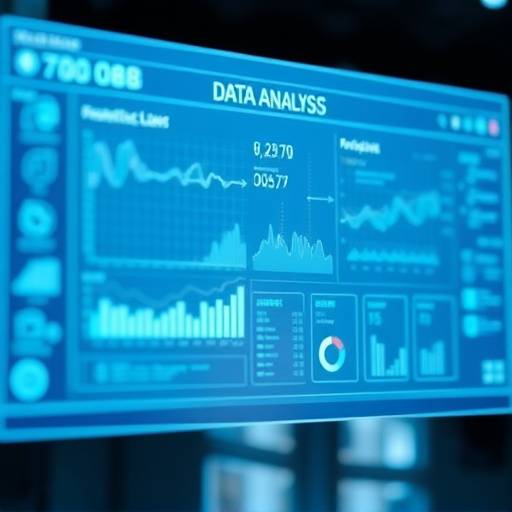 A screen showing a data analysis interface, symbolizing the processing of client data.