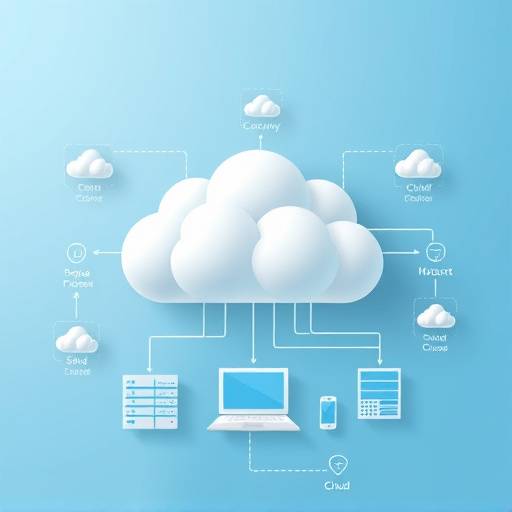Diagram of cloud computing infrastructure.